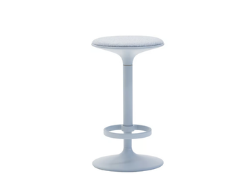 HULA BQ2796 - Swivel aluminium stool with footrest by Andreu World - view 3